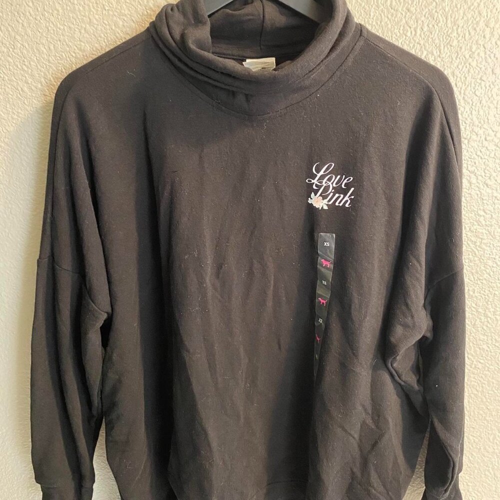 Victoria's Secret Women's Black Cowl Neck Sweater